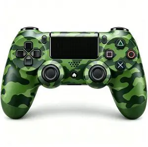 DualShock 4 Wireless Controller for PlayStation 4, Bluetooth Gamepad with Dual Vibration, Touch Pad, 3.5mm Audio Jack, Six-Axis Motion Sensor for PS4/Slim/Pro Console (Camouflage Green) DualShock 4 Wireless Controller for PlayStation 4, Bluetooth Gamepad with Dual Vibration, Touch Pad, 3.5mm Audio Jack, Six-Axis Motion Sensor for PS4/Slim/Pro Console (Camouflage Green)