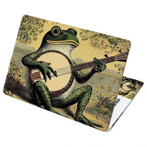 Universal Laptop Skin Sticker with 2 Wrist Pad Decals, 3-Piece Removable Vinyl Laptop Cover, Music Frog Waterproof Anti-Scratch, Easy-Trim Fit for 13.3" 14" 15.6" Laptops Universal Laptop Skin Sticker with 2 Wrist Pad Decals, 3-Piece Removable Vinyl Laptop Cover, Music Frog Waterproof Anti-Scratch, Easy-Trim Fit for 13.3" 14" 15.6" Laptops