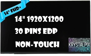 Replacement LCD for BOE NV140WUM-N4F LCD LED Screen 14" FHD+ 1920x1200 Non-Touch eDP 30 pins Display New Replacement LCD for BOE NV140WUM-N4F LCD LED Screen 14" FHD+ 1920x1200 Non-Touch eDP 30 pins Display New