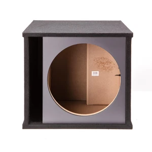 Car Audio Single 15" Slot Vented Paintable Baffle Stereo Sub Box Enclosure Car Audio Single 15" Slot Vented Paintable Baffle Stereo Sub Box Enclosure