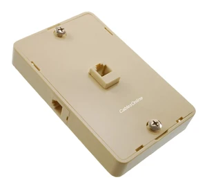 CablesOnline, Wall Mount 3-RJ12 (6P6C) Jacks Phone Plate, Makes 3-Phone Jacks from 1-Connection, WP-513I CablesOnline, Wall Mount 3-RJ12 (6P6C) Jacks Phone Plate, Makes 3-Phone Jacks from 1-Connection, WP-513I
