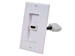 A/V WallPlate,HDMI w/Ext,1P,White A/V WallPlate,HDMI w/Ext,1P,White