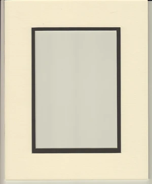 18x24 Cream & Black Double Picture Mat, Bevel Cut for 12x18 Picture or Photo 18x24 Cream & Black Double Picture Mat, Bevel Cut for 12x18 Picture or Photo