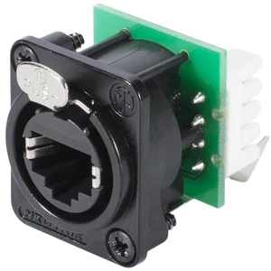 NE8FDV-YK-B RJ45 Socket Frame Chrome-Plated D-Housing Black NE8FDV-YK-B RJ45 Socket Frame Chrome-Plated D-Housing Black