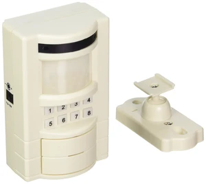 Battery Operated Wireless Motion Sensor Alarm, White Battery-powered wireless motion sensor security alarm. Simple no-wiring installation for home or garage protection Battery Operated Wireless Motion Sensor Alarm, White Battery-powered wireless motion sensor security alarm. Simple no-wiring installation for home or garage protection