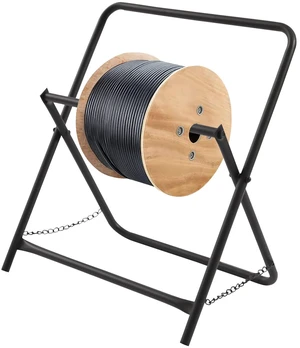 Single Axle Cable Caddy, Single Axle Industrial Rack Dispenser Rack Commercial Industrial Grade Steel Wire Rack Foldable Electrical Wires Dolly Spinne for Cable Reels Single Axle Cable Caddy, Single Axle Industrial Rack Dispenser Rack Commercial Industrial Grade Steel Wire Rack Foldable Electrical Wires Dolly Spinne for Cable Reels