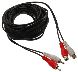 CablesOnline, 25-feet 2-RCA Male to 2-RCA Female Red/White Stereo Audio Extension Cable, AV-E425RW CablesOnline, 25-feet 2-RCA Male to 2-RCA Female Red/White Stereo Audio Extension Cable, AV-E425RW