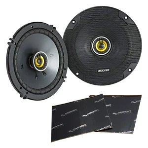 Kicker 46CSC654 CSC65 6 1/2" Car Speakers Pair with Sound Dampening Kit CS Series 6.5 Inch Coaxial Door Upgrade, Deadening Mat Cuts Road Noise, Tighter Bass, Cleaner Highs, Complete Install Bundle Kicker 46CSC654 CSC65 6 1/2" Car Speakers Pair with Sound Dampening Kit CS Series 6.5 Inch Coaxial Door Upgrade, Deadening Mat Cuts Road Noise, Tighter Bass, Cleaner Highs, Complete Install Bundle