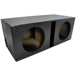 Dual 10 Inch Vented Sub Box Ported Subwoofer Enclosure Armor Coated - ASC Universal fit for cars trucks and SUVs, rugged scratch-resistant liner, holds 2 speaker drivers, deep loud bass, MDF build Dual 10 Inch Vented Sub Box Ported Subwoofer Enclosure Armor Coated - ASC Universal fit for cars trucks and SUVs, rugged scratch-resistant liner, holds 2 speaker drivers, deep loud bass, MDF build