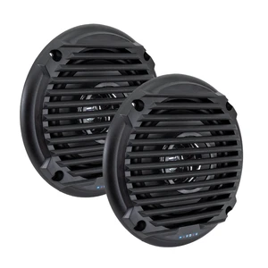 6.5" RV Marine Speakers, Coaxial, Pair, Black (2 Pack) 6.5" RV Marine Speakers, Coaxial, Pair, Black (2 Pack)