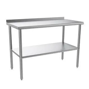 48'' x 24'' Stainless Steel Table for Prep & Work,Commercial Worktables & Workstations, NSF Heavy Dut Metal Table with Adjustable UnderShelf & Backsplash for Kitchen,Restaurant,Home,Hotel 48'' x 24'' Stainless Steel Table for Prep & Work,Commercial Worktables & Workstations, NSF Heavy Dut Metal Table with Adjustable UnderShelf & Backsplash for Kitchen,Restaurant,Home,Hotel