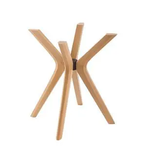 Mid Century Solid Beech Wood Modern Dining Table Base Only, Pedestal Table Bases, Wooden Legs for Kitchen Tables, Glass Top Wood Top Assembly Tools (Glass Tabletop Anti-Slip Pads, Unfinished) Mid Century Solid Beech Wood Modern Dining Table Base Only, Pedestal Table Bases, Wooden Legs for Kitchen Tables, Glass Top Wood Top Assembly Tools (Glass Tabletop Anti-Slip Pads, Unfinished)