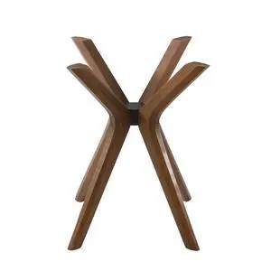 Mid Century Solid Beech Wood Modern Dining Table Base Only, Pedestal Table Bases, Wooden Legs for Kitchen Tables, Glass Top Wood Top Assembly Tools (Glass Tabletop Anti-Slip Pads, Walnut) Mid Century Solid Beech Wood Modern Dining Table Base Only, Pedestal Table Bases, Wooden Legs for Kitchen Tables, Glass Top Wood Top Assembly Tools (Glass Tabletop Anti-Slip Pads, Walnut)