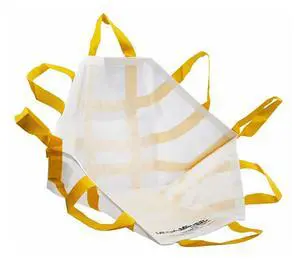 Mega-Mover Transport Chair, 36" x 36", White/Yellow (10/Case) Mega-Mover Transport Chair, 36" x 36", White/Yellow (10/Case)