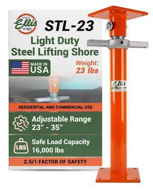 Manufacturing Light-Duty Steel Construction Jack Post - Adjustable Screw Jack Lift for Floor Leveling, Beams & Concrete - 16,000 lb Capacity, 23"-35" Range, House Jack for Support & Leveling Manufacturing Light-Duty Steel Construction Jack Post - Adjustable Screw Jack Lift for Floor Leveling, Beams & Concrete - 16,000 lb Capacity, 23"-35" Range, House Jack for Support & Leveling