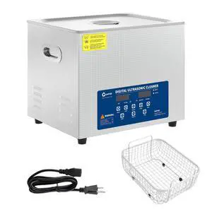 15L Ultrasonic Cleaner with Heated Function, Digital Timer & Stainless Steel Tank, Heavy-Duty Cleaning Machine for Auto Parts, Industrial Components, Jewelry, Glasses 15L Ultrasonic Cleaner with Heated Function, Digital Timer & Stainless Steel Tank, Heavy-Duty Cleaning Machine for Auto Parts, Industrial Components, Jewelry, Glasses