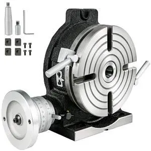 Mophorn Rotary Table 8Inch Horizontal Vertical HV8 Precision 3MT Milling Drilling Machine Vernier Reading Milling Drilling Boring Mophorn Rotary Table 8Inch Horizontal Vertical HV8 Precision 3MT Milling Drilling Machine Vernier Reading Milling Drilling Boring