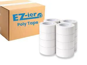 EZ-ier Stucco Polyethylene Tape, Serrated-Edge (White 3", Case of 16) EZ-ier Stucco Polyethylene Tape, Serrated-Edge (White 3", Case of 16)