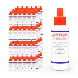 DiSorb Spill Absorbent Powder - Clean Up Bodily Fluids, Blood, Vomit, Urine, Diarrhea - Fluid Solidifier for Daycares, Buses, Schools, Hospitals, Restaurants - 96 Bottles Per Case (3000cc) DiSorb Spill Absorbent Powder - Clean Up Bodily Fluids, Blood, Vomit, Urine, Diarrhea - Fluid Solidifier for Daycares, Buses, Schools, Hospitals, Restaurants - 96 Bottles Per Case (3000cc)