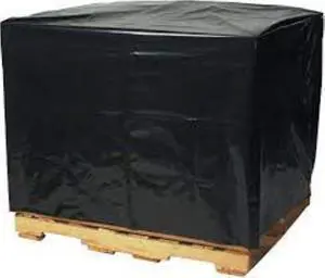 FPS Heavy Duty Pallet Covers - 3 Mil (55' x 53' x 75'), Tear Resistant, Polyethylene, Outdoor Protection, Storage (Black, 50 Pack) FPS Heavy Duty Pallet Covers - 3 Mil (55' x 53' x 75'), Tear Resistant, Polyethylene, Outdoor Protection, Storage (Black, 50 Pack)