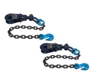 4 Ton 4.5" Snatch Block w/Swivel Shackle and 30" Chain (3/8 G100) Flatbed Tow Truck Rollback Wrecker Car Carrier Cable (2 Pack) 4 Ton 4.5" Snatch Block w/Swivel Shackle and 30" Chain (3/8 G100) Flatbed Tow Truck Rollback Wrecker Car Carrier Cable (2 Pack)