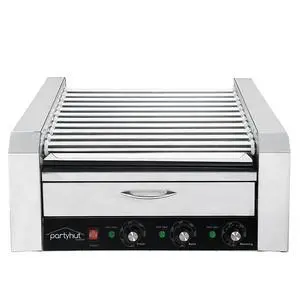 30 Hot Dog Roller Warmer Grill Cooker Machine, Commercial Grade, (with Bun Warmer Drawer, 11 Non-Stick Rollers, 30 Hot Dog Sausage Grill Cooker, and Removable Stainless Steel Drip Tray) 30 Hot Dog Roller Warmer Grill Cooker Machine, Commercial Grade, (with Bun Warmer Drawer, 11 Non-Stick Rollers, 30 Hot Dog Sausage Grill Cooker, and Removable Stainless Steel Drip Tray)