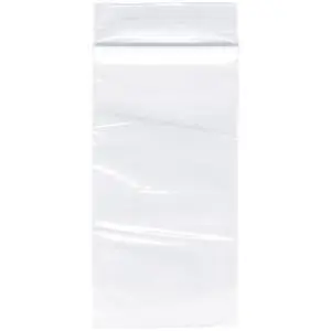 2" x 4" (Case of 16,000), 2 Mil Zipper Reclosable Plastic Bags 2" x 4" (Case of 16,000), 2 Mil Zipper Reclosable Plastic Bags
