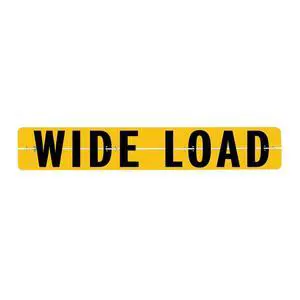 Wide Load Sign For Trucks and Trailers - Hinged Aluminum - 12 Inch x 72 Inch Wide Load Sign For Trucks and Trailers - Hinged Aluminum - 12 Inch x 72 Inch