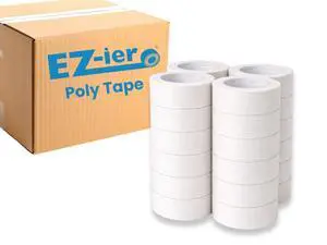 EZ-ier Stucco Polyethylene Tape, Serrated-Edge (White 2", Case of 24) EZ-ier Stucco Polyethylene Tape, Serrated-Edge (White 2", Case of 24)