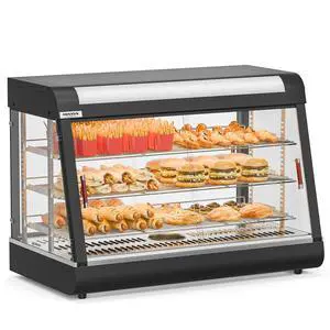 Pizza Warmer Food Warmer Display Countertop, Electric Commercial Food Warmer w/LED Adjustable Removable Shelves Glass Door, Pastry Display Case for Buffet Restaurant Party (35" Length-1500W) Pizza Warmer Food Warmer Display Countertop, Electric Commercial Food Warmer w/LED Adjustable Removable Shelves Glass Door, Pastry Display Case for Buffet Restaurant Party (35" Length-1500W)