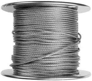 Laureola 3/32" Type-7x7 Galvanized Steel Wire Rope Aircraft Cable (1500 ft) Laureola 3/32" Type-7x7 Galvanized Steel Wire Rope Aircraft Cable (1500 ft)