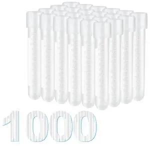 Culture Tube, 14ml Sterile Culture Tube with Dual Position Cap, 17×100mm, Graduation, Polypropylene, for Cell Culture, Biological Research, Myclogy and Other Lab Experiment, Pack of 1000 Culture Tube, 14ml Sterile Culture Tube with Dual Position Cap, 17×100mm, Graduation, Polypropylene, for Cell Culture, Biological Research, Myclogy and Other Lab Experiment, Pack of 1000