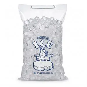 Ice Bags 20 lb Pack of 500 on Wire Wicket with Twist Ties Heavy Duty Bulk Ice Bags for Ice Machine Perfect for Gas Stations, Restaurants & Convenience Stores by Ice Bags 20 lb Pack of 500 on Wire Wicket with Twist Ties Heavy Duty Bulk Ice Bags for Ice Machine Perfect for Gas Stations, Restaurants & Convenience Stores by