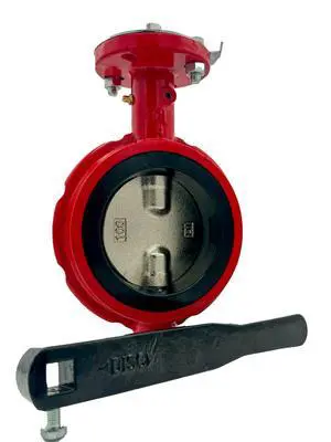 5" Butterfly Valve, Wafer, 200 Psi, Ductile Iron Body, Square Stem 5/8" 5" Butterfly Valve, Wafer, 200 Psi, Ductile Iron Body, Square Stem 5/8"