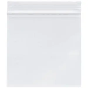 5" x 5" (Case of 6,000), 2 Mil Zipper Reclosable Plastic Bags 5" x 5" (Case of 6,000), 2 Mil Zipper Reclosable Plastic Bags