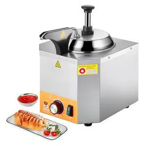 Electric Cheese Dispenser with Pump, 2.4L Commercial Hot Fudge Warmer, Stainless Steel Heated Pump Dispenser, 86-230 Temp Adjustable Nacho Cheese Sauce Warmer, for Hot Fudge Cheese Caramel Electric Cheese Dispenser with Pump, 2.4L Commercial Hot Fudge Warmer, Stainless Steel Heated Pump Dispenser, 86-230 Temp Adjustable Nacho Cheese Sauce Warmer, for Hot Fudge Cheese Caramel
