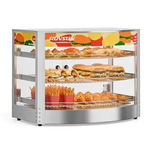 Food Warmer Display Pizza Warmer, Commercial Countertop Food Warmer Electric Pretzel Warmer with Removable Shelves LED Lighting Glass Door for Restaurant Buffet 800W (3 Tiers-Extra Large) Food Warmer Display Pizza Warmer, Commercial Countertop Food Warmer Electric Pretzel Warmer with Removable Shelves LED Lighting Glass Door for Restaurant Buffet 800W (3 Tiers-Extra Large)