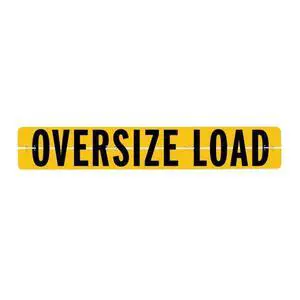Oversize Load Sign For Trucks and Trailers - Hinged Aluminum - 12 Inch x 72 Inch Oversize Load Sign For Trucks and Trailers - Hinged Aluminum - 12 Inch x 72 Inch