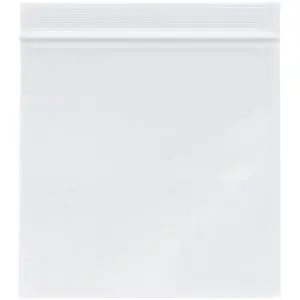 6" x 6" (Case of 4,000), 2 Mil Zipper Reclosable Plastic Bags 6" x 6" (Case of 4,000), 2 Mil Zipper Reclosable Plastic Bags