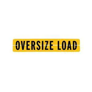 Oversize Load Sign For Escort Vehicles - Hinged Aluminum - 12 Inch x 60 Inch Oversize Load Sign For Escort Vehicles - Hinged Aluminum - 12 Inch x 60 Inch
