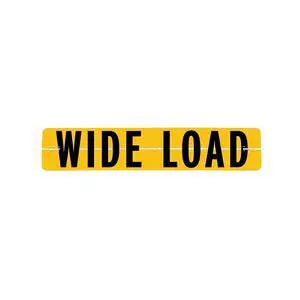 Wide Load Sign For Escort Vehicles - Hinged Aluminum - 12 Inch x 60 Inch Wide Load Sign For Escort Vehicles - Hinged Aluminum - 12 Inch x 60 Inch