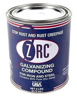ZRC 10002 Cold Galvanizing Compound | Single Quart | Iron and Steel Corrosion Protection | Matches Hot-Dip Galvanized Performance | Contains 95-Percent Metallic Zinc ZRC 10002 Cold Galvanizing Compound | Single Quart | Iron and Steel Corrosion Protection | Matches Hot-Dip Galvanized Performance | Contains 95-Percent Metallic Zinc