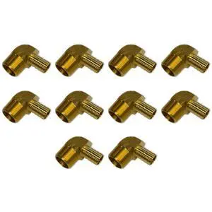 5/8" HOSE ID TO 3/4" MALE NPT MNPT 90 DEGREE ELBOW BRASS FITTING FUEL/AIR/WATER/OIL/GAS/WOG (QTY 10) 5/8" HOSE ID TO 3/4" MALE NPT MNPT 90 DEGREE ELBOW BRASS FITTING FUEL/AIR/WATER/OIL/GAS/WOG (QTY 10)