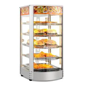 Food Warmer Display Pizza Warmer, Commercial Countertop Food Warmer Electric Pretzel Warmer with Removable Shelves LED Lighting Glass Door for Restaurant Buffet 800W (5 Tiers) Food Warmer Display Pizza Warmer, Commercial Countertop Food Warmer Electric Pretzel Warmer with Removable Shelves LED Lighting Glass Door for Restaurant Buffet 800W (5 Tiers)