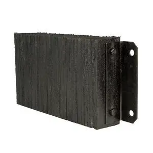 Rubber Dock Bumper, 24" x 12" x 4.5", for Loading Bay & Shipping Dock Protection, Laminated, Steel Mounting Bracket, 3/4" Mounting Holes Rubber Dock Bumper, 24" x 12" x 4.5", for Loading Bay & Shipping Dock Protection, Laminated, Steel Mounting Bracket, 3/4" Mounting Holes