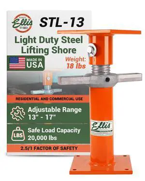 Manufacturing Light-Duty Steel Construction Jack Post - Adjustable Screw Jack Lift for Floor Leveling, Beams & Concrete - 20,000 lb Capacity, 13"-17" Range, House Jack for Support & Leveling Manufacturing Light-Duty Steel Construction Jack Post - Adjustable Screw Jack Lift for Floor Leveling, Beams & Concrete - 20,000 lb Capacity, 13"-17" Range, House Jack for Support & Leveling