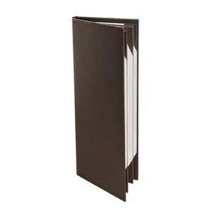 s Made of Premium Faux Leather (10-Pack) - 4.25" X 11" - Wine List - Bar Menu (Brown, 6 Views) s Made of Premium Faux Leather (10-Pack) - 4.25" X 11" - Wine List - Bar Menu (Brown, 6 Views)