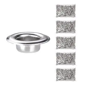5000 pcs 3/8 inch Grommet Kit 10mm Size #2 Nickel Grommets Compatible with Semi Automatic Grommet Machine for Fabric Canvas Tarps Banners YES0387 5000 pcs 3/8 inch Grommet Kit 10mm Size #2 Nickel Grommets Compatible with Semi Automatic Grommet Machine for Fabric Canvas Tarps Banners YES0387