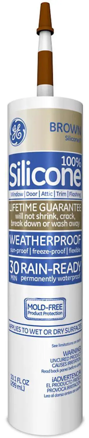 5080 Silicone II Natural Wood Caulk, 10.1 oz Cartrid, Brown (Case of 12) 5080 Silicone II Natural Wood Caulk, 10.1 oz Cartrid, Brown (Case of 12)