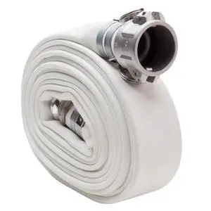 White 3" x 25' Double Jacket Camlock (Cam and Groove) Mill Discharge Hose White 3" x 25' Double Jacket Camlock (Cam and Groove) Mill Discharge Hose